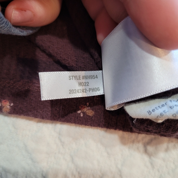 Madewell Waffle Knit Pajama Set Top & Bottom Berry Chocolate Raisin Large 2024 - Picture 9 of 16